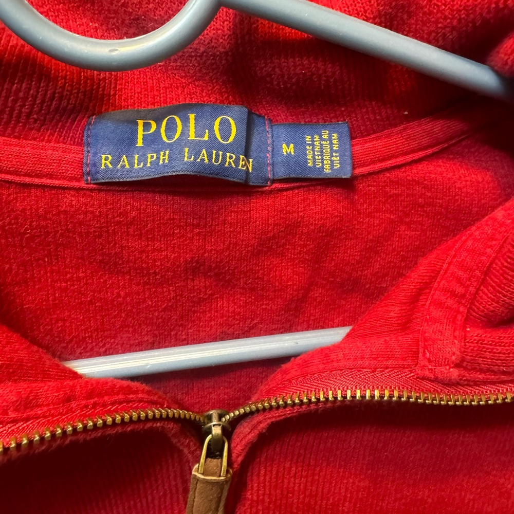 Polo Ralph Lauren Red Zip-Up Hoodie